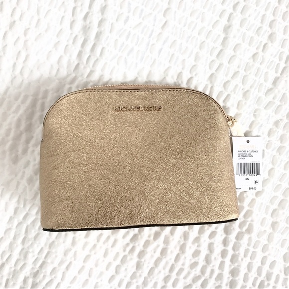 LAST 1 ⭐️ MK gold tone glitter leather pouch - Picture 2 of 5